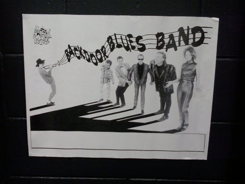 BACKDOOR BLUES BAND-ORIGINAL GIG POSTER