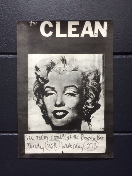 CLEAN THE-RHUMBA BAR ORIGINAL GIG POSTER