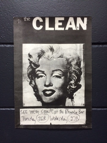 CLEAN THE-RHUMBA BAR ORIGINAL GIG POSTER