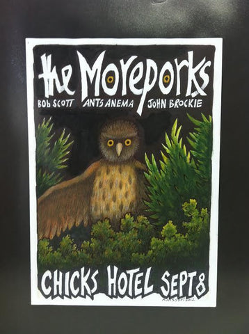 SCOTT ROBERT-MOREPORKS ORIGINAL POSTER ARTWORK *NEW*