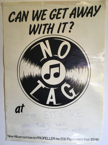 NO TAG ORIGINAL GIG POSTER