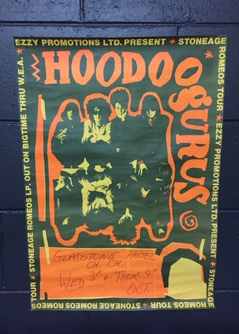 HOODOO GURUS STONEAGE ROMEOS 1984 ORIGINAL TOUR  POSTER