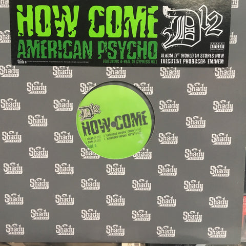 D12-HOW COME PROMO 12"VG COVER VG+