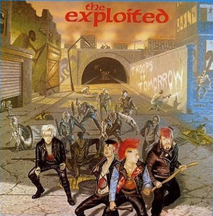 EXPLOITED THE-TROOPS OF TOMORROW LP VGPLUS COVER VGPLUS