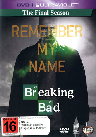 BREAKING BAD THE FINAL SEASON 3DVD VG+