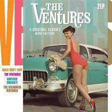 VENTURES THE-4 ORIGINAL ALBUMS 2LP EX COVER VG+
