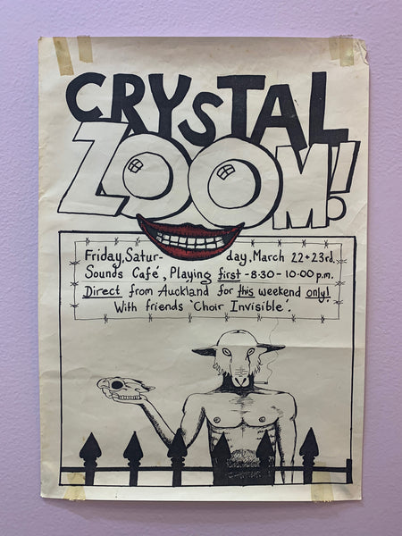 CRYSTAL ZOOM ORIGINAL GIG POSTER