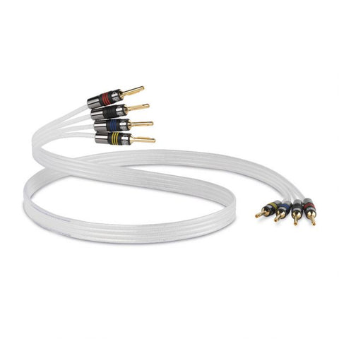 QED-SILVER ANNIVERSARY XT BI-WIRE SPEAKER CABLE 1MTR *NEW*