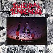 SUICIDAL TENDENCIES-SUICIDAL TENDENCIES BLUE VINYL LP NM COVER EX