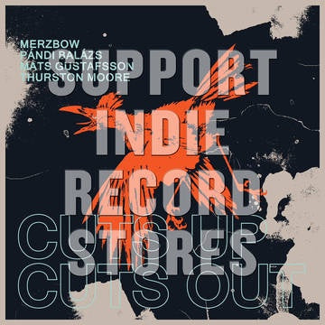 MERZBOW, PANDI, GUSTAFSSON & MOORE-CUTS UP CUTS OUT GOLD VINYL LP *NEW*