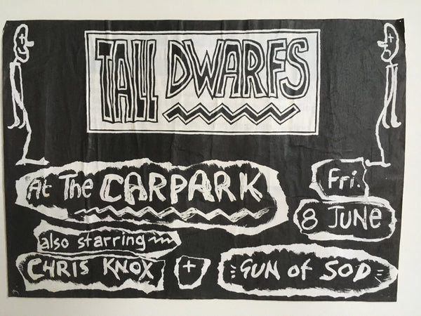 TALL DWARFS-AT THE CARPARK ORIGINAL GIG POSTER