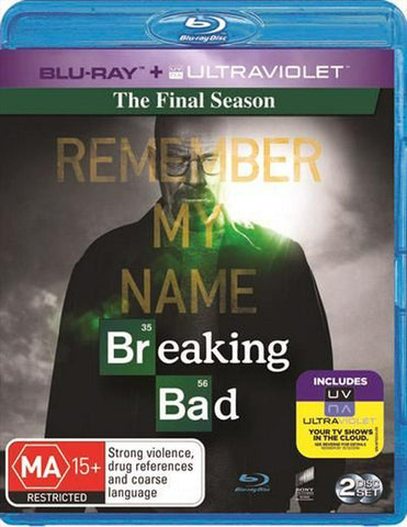 BREAKING BAD THE FINAL SEASON R16 2BLURAY+ULTRAVIOLET VG