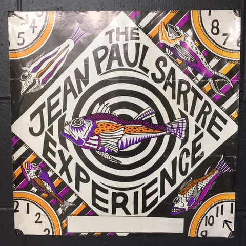 JEAN PAUL SARTRE EXPERIENCE FISH GRAPHIC ORIGINAL GIG POSTER