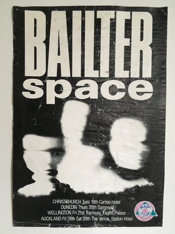 BAILTER SPACE-ORIGINAL NEW ZEALAND TOUR POSTER