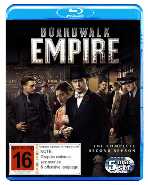 BOARDWALK EMPIRE-COMPLETE SEASON TWO 5BLURAY VG