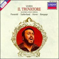 VERDI-IL TROVATORE PAVAROTTI SUTHERLAND HORNE BONYNGE CD VG