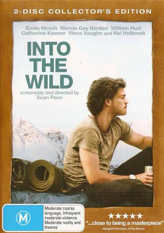 INTO THE WILD-REGION 1 DVD VG+
