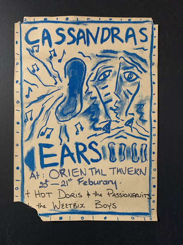 CASSANDRAS EARS ORIENTAL TAVERN ORIGINAL GIG POSTER