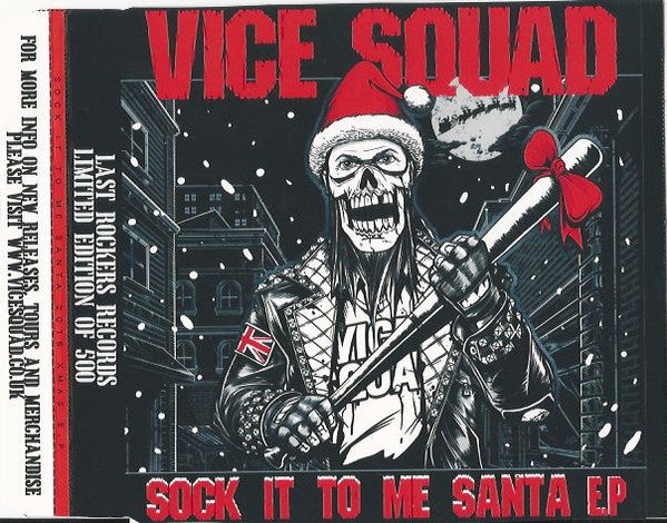VICE SQUAD-SOCK IT TO ME SANTA EP CD VG