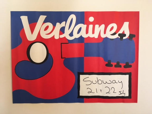 VERLAINES-SUBWAY ORIGINAL GIG POSTER