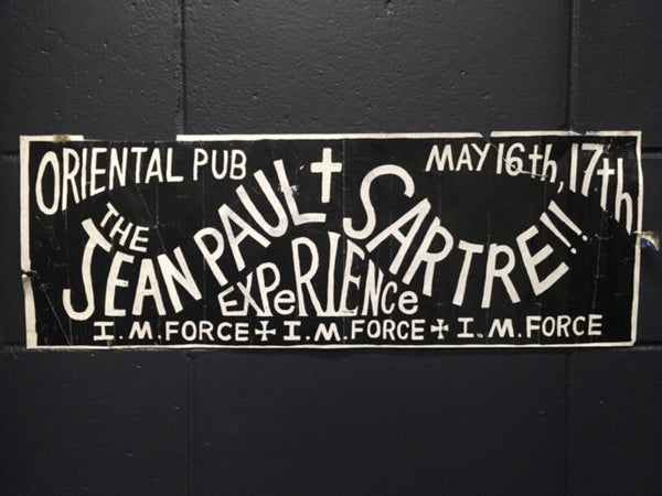 JEAN PAUL SATRE EXPERIENCE ORIENTAL PUB GIG POSTER