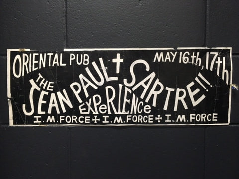 JEAN PAUL SATRE EXPERIENCE ORIENTAL PUB GIG POSTER
