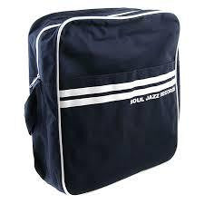 SOUL JAZZ RECORD BAG NAVY BLUE/ WHITE *NEW*