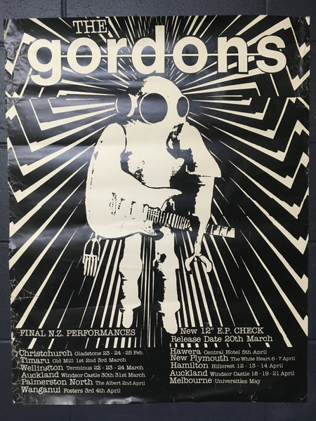 GORDONS THE-ORIGINAL NZ TOUR POSTER