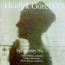 GORECKI HENRYK-SYMPHONY NO 3 UPSHAW CD VG+