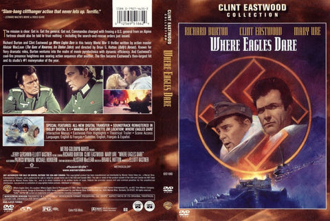 WHERE EAGLES DARE-REGION 1 DVD NM