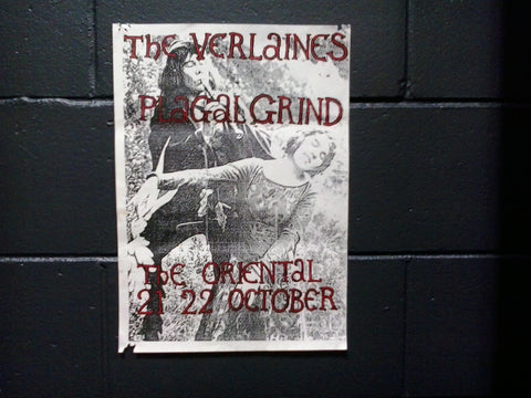 VERLAINES PLAGAL GRIND ORIGINAL GIG POSTER