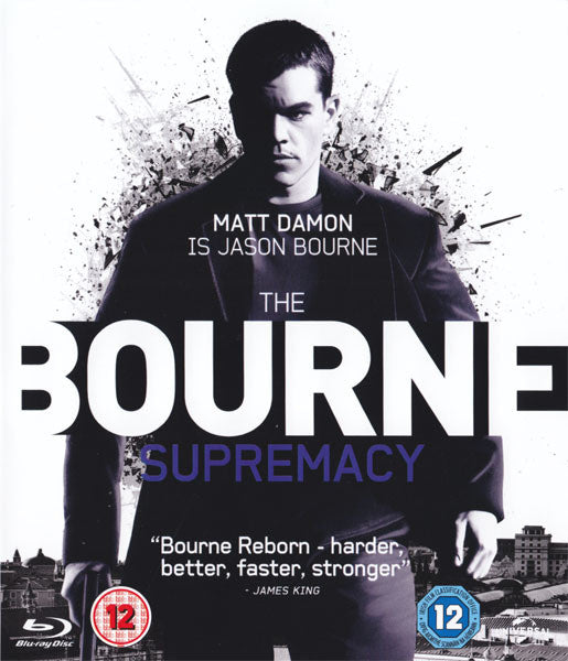 BOURNE SUPREMACY BLURAY VG