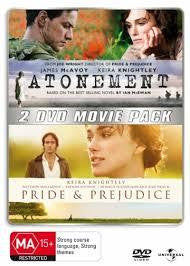 ATONEMENT PRIDE AND PREJUDICE REGION 4 2DVD M