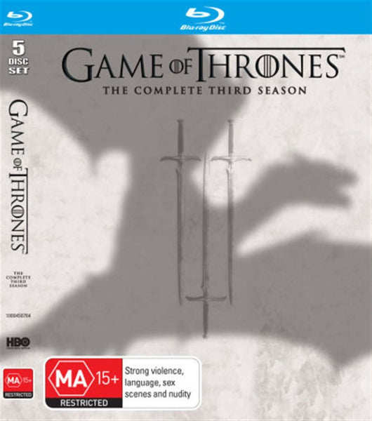 GAME OF THRONES-SEASON THREE 5BLURAY VG