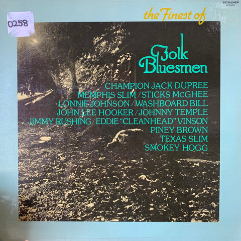 FINEST OF FOLK BLUESMEN-VARIOUS ARTISTS LP VG COVER VG