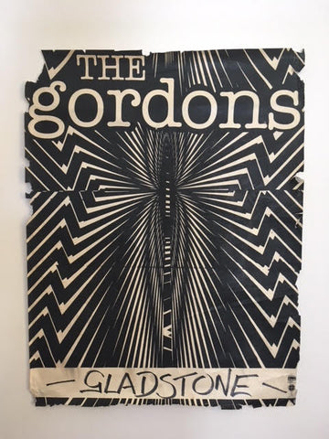 GORDONS THE-LIVE AT THE GLADSTONE ORIGINAL GIG POSTER