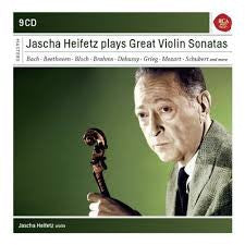 HEIFETZ JASCHA PLAYS GREAT VIOLIN SONATAS 9CDS *NEW*