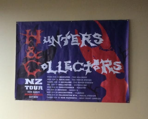 HUNTERS & COLLECTORS ORIGINAL NZ TOUR POSTER