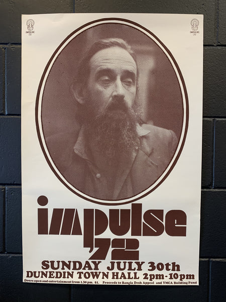 JAMES K BAXTER IMPULSE 72 SPEAKING TOUR POSTER