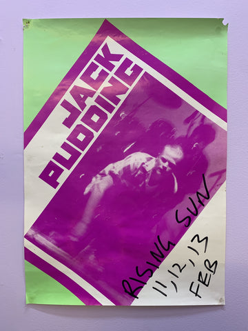 JACK PUDDING ORIGINAL GIG POSTER 1980S