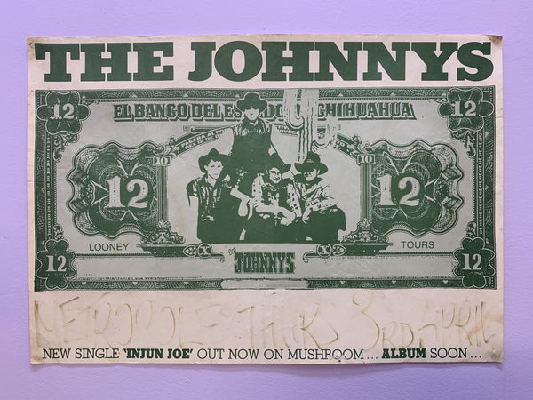 THE JOHNNYS ORIGINAL 1985 TOUR POSTER