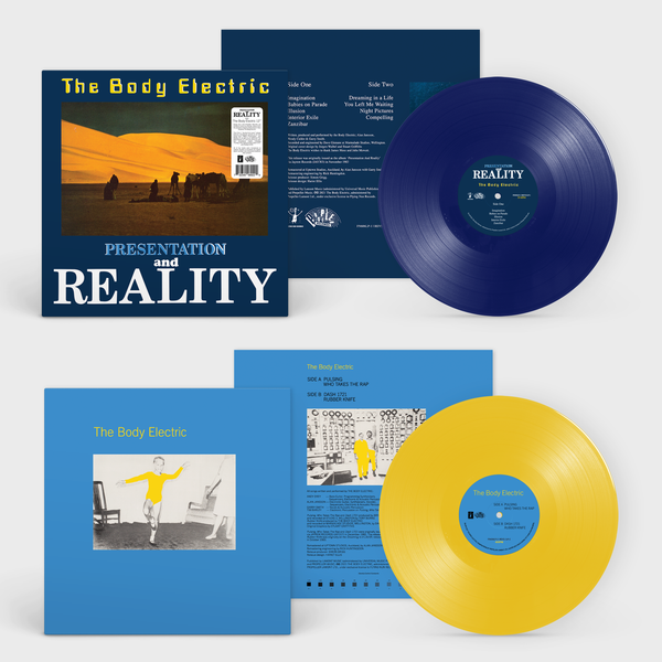 BODY ELECTRIC THE-PRESENTATION & REALITY BLUE YELLOW VINYL LP+12" *NEW*