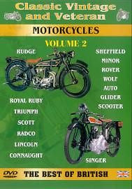 CLASSIC VINTAGE AND VETERAN MOTORCYCLES VOL 2 DVD M