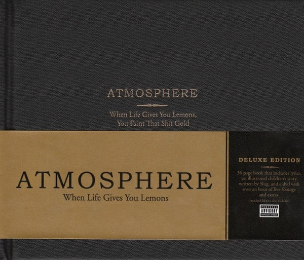 ATMOSPHERE - WHEN LIFE GIVES YOU LEMONS,  YOU PAINT THAT SHIT GOLD CD + DVD VG
