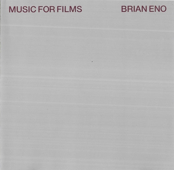 ENO BRIAN-MUSIC FOR FILMS CD VG
