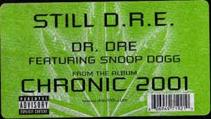DR. DRE FEATURING SNOOP DOGG-STILL D.R.E. 12" NM COVER VG+