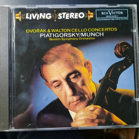 DVORAK & WALTON-CELLO CONCERTOS CD VG