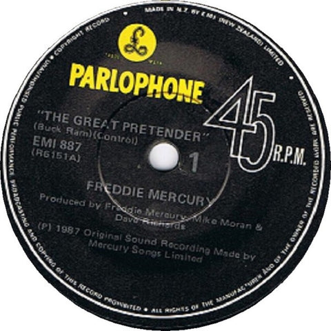 MERCURY FREDDIE-THE GREAT PRETENDER/EXERCISES IN FREE LOVE 7" VG