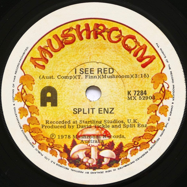 SPLIT ENZ-I SEE RED 7" VG