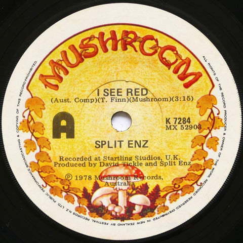 SPLIT ENZ-I SEE RED 7" VG
